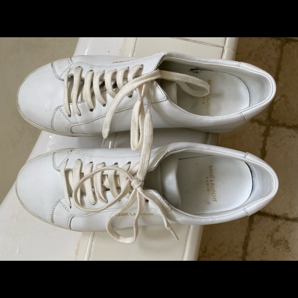 Andy Sneakers in Leather Saint Laurent
